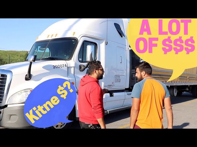 Story & Salary of an Indian Truck Driver in Canada! class=