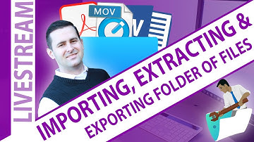 Importing,Extracting,Exporting a Folder of Files in FileMaker - Claris FileMaker all About Files