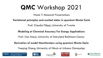7 - Research Presentations - Filippi, Ataca, Chang - QMC Workshop 2021