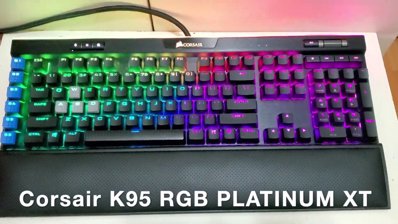 Corsair K95 Rgb Platinum Xt Mechanical Keyboard Rgb Lighting And Sound Youtube