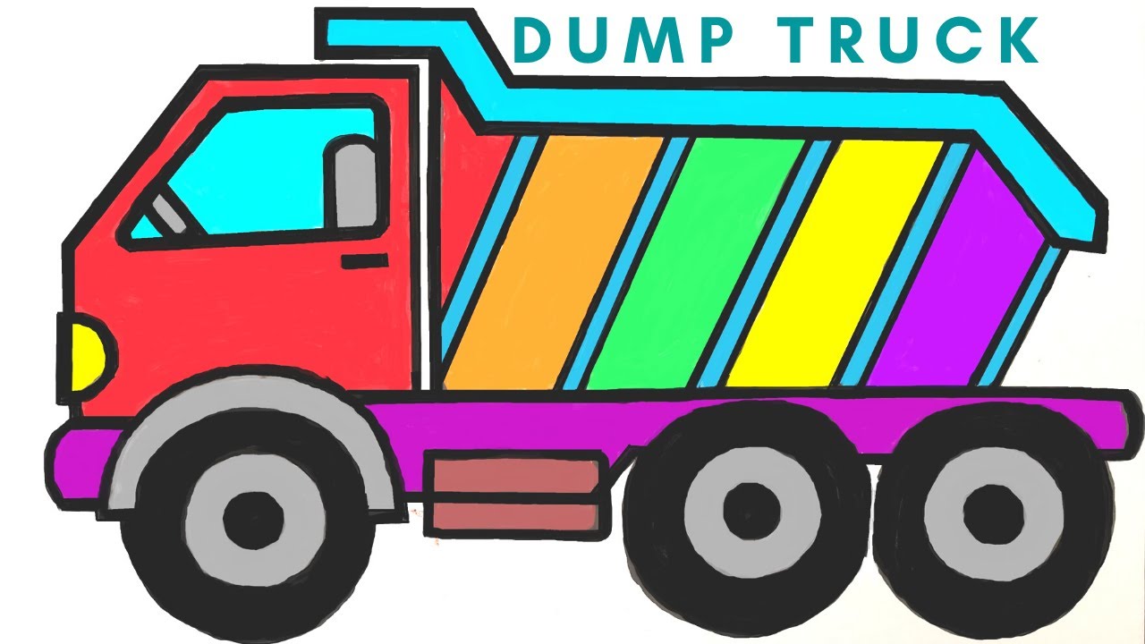 simple dump truck drawing