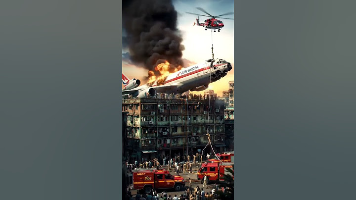 Policemen in a helicopter rescuing people from an airplane that crashed in a crowded city#usa
