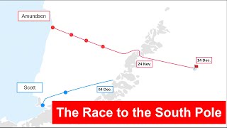 The race to the South Pole (1911) Amundsen and Scott