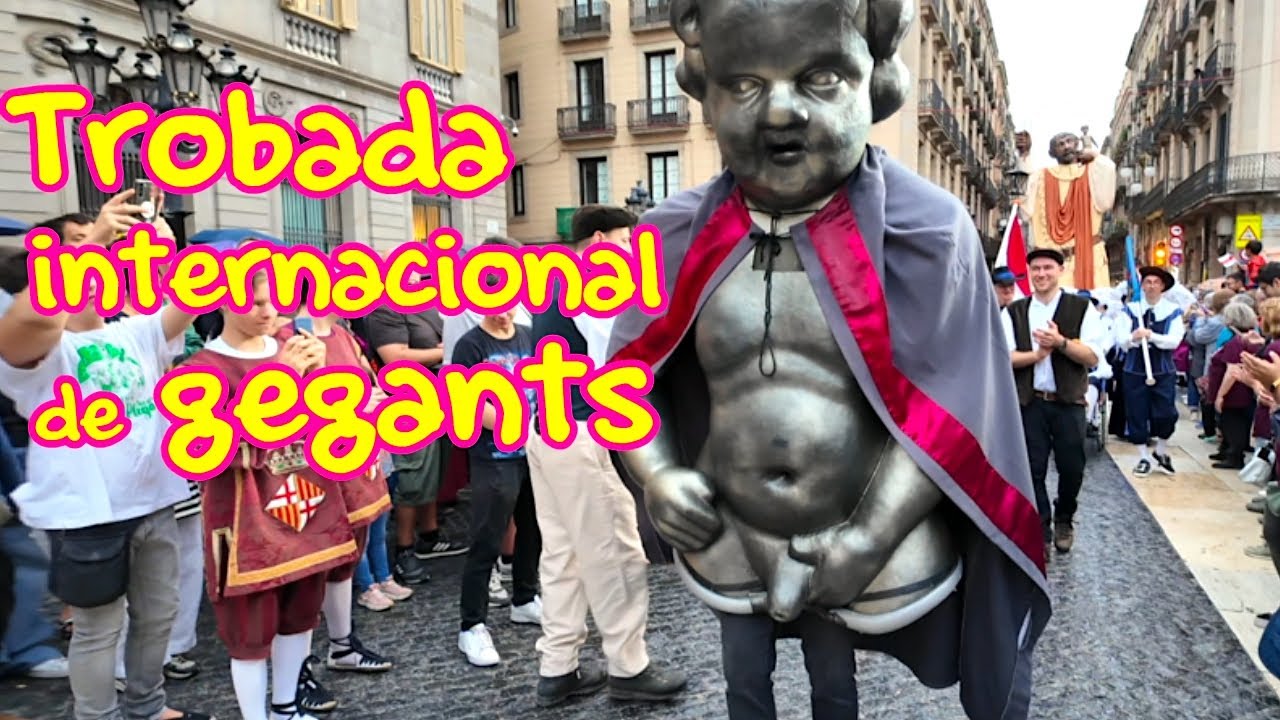 Trobada internacional de gegants a Barcelona.