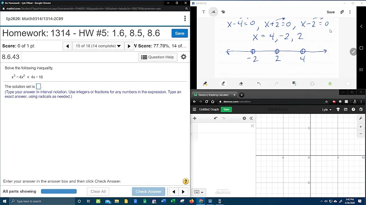 College Algebra - MyLab Math - HW#5: Question #15