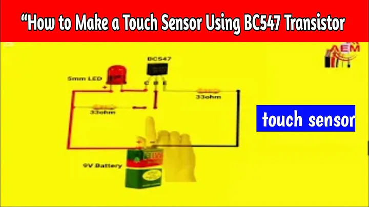 How to Make a Touch Sensor Using BC547 Transistor | Simple Transistor Project 2025 | DIY Electronics