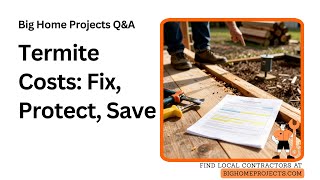 Post-Construction Termite Cost Breakdown Baiting-Fumigation Financing