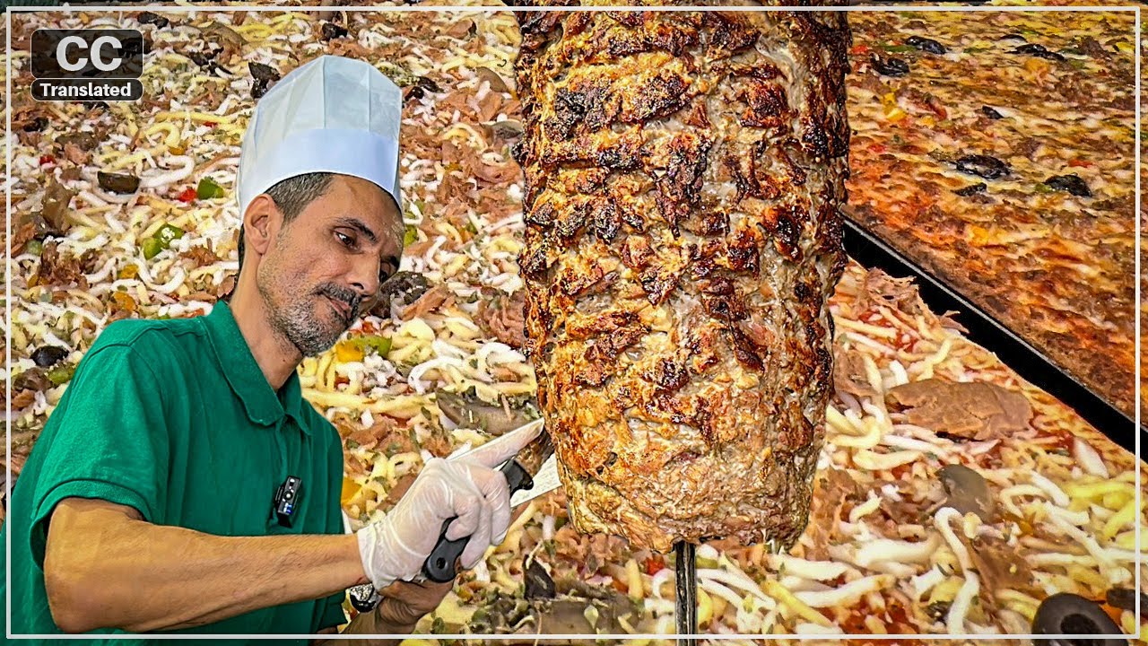 the most delicious pizza in Tangier 🇲🇦 @Moroccan Street Food