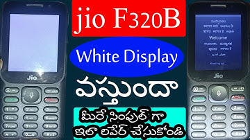 How To Repair Jio F320B White Display Solution!! jio f320b white display same solution