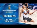 Day 10 - Highlights | FIVB Beach Volleyball World Championships Hamburg 2019