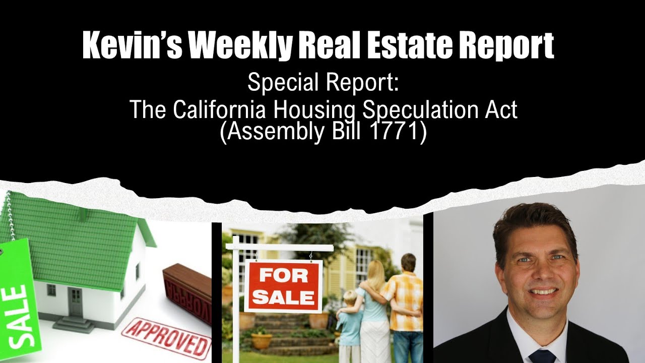 The California Housing Speculation Act (Assembly Bill 1771) YouTube