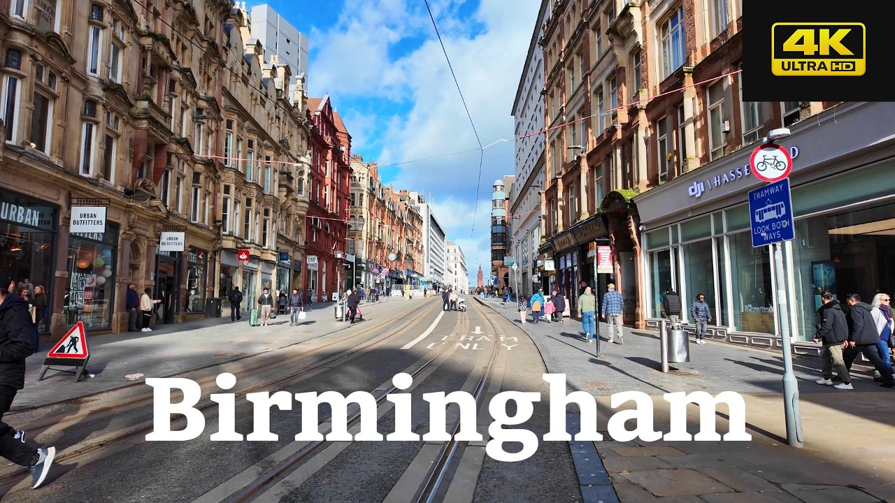 Exploring Birmingham City Centre  - 4K Walking Tour