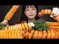 ASMR MUKBANG 바삭바삭! 회오리 감자 회오리 & 핫도그🌭 해쉬브라운 먹방 TORNADO POTATOES & HOTDOGS EATING SOUNDS