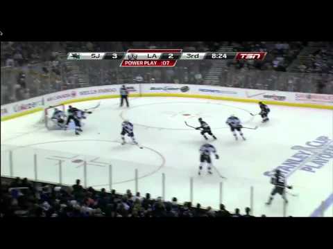 Trevor Lewis First Career Playoff Goal (4/25/11) [HD]