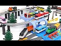 Titipo Vehicle base play set! Tayo, let's get along with all our train friends! | PinkyPopTOY