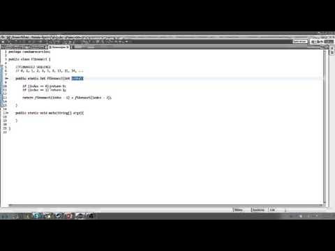 JAVA: Recursive Problems - Fibonacci - YouTube