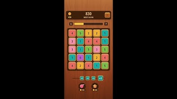 Mergezilla (by Spearmint Games) - free offline numbers puzzle game for Android and iOS - gameplay.