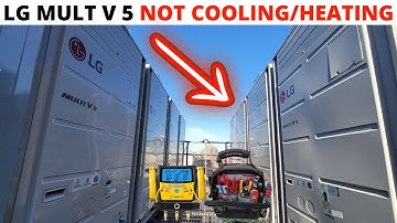 HVAC Service Call: LG MULTI V Not Cooling (LG Multi V 5 Error Code CH26) VRF Troubleshooting/Repair