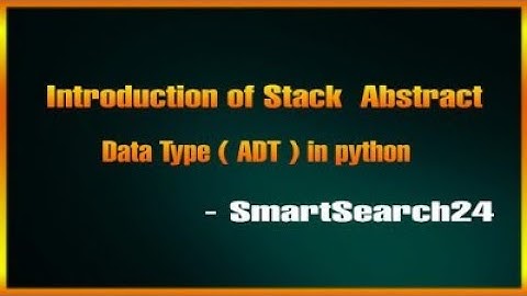 Stack Abstract data type in python