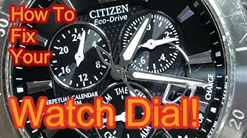 How to fix your Watch Dial when the Indicators all fall off!