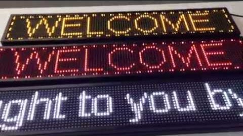 LED Programmable Message Display - P10 Single Colour
