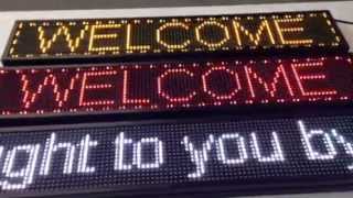 LED Programmable Message Display - P10 Single Colour