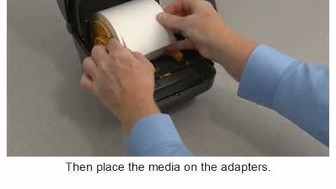 Zebra ZD500 Series: How-to Use the Media Adapters