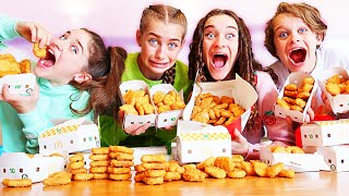 WHO CAN EAT MOST CHICKEN NUGGETS w/the Norris Nuts