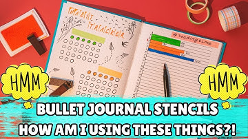Bullet Journal Stencils | Notebook Therapy Stencils for B6 Common Planner?