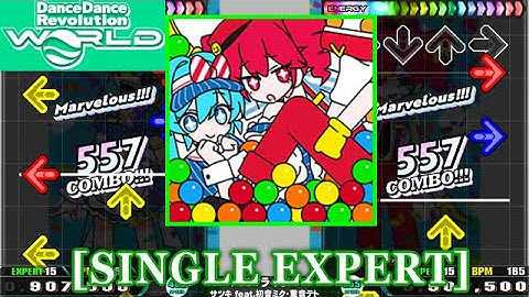 【DDR WORLD】 メズマライザー / サツキ feat.初音ミク・重音テト [SINGLE EXPERT] 譜面確認+Clap