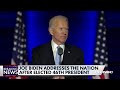 President-Elect Joe Biden: The people of this nation delivered us a clear victory