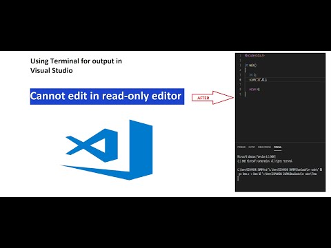 How to give input in VS Code || Cannot edit in read only mode || Running Code in terminal in VSCode