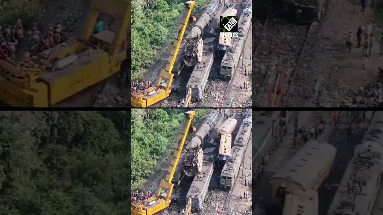 Andhra train accident: Drone visuals show aftermath of train collision, death toll mounts to 14