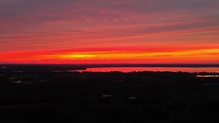 Stunning Sunset tonight over Lake Koshkonong