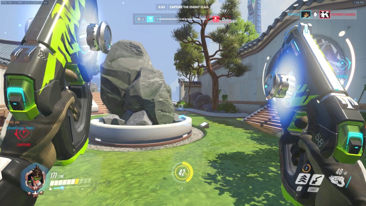 Overwatch Raptors Overwatch CTF: Raptor goes 14 and 0 with Tracer w/ the help of his team ...