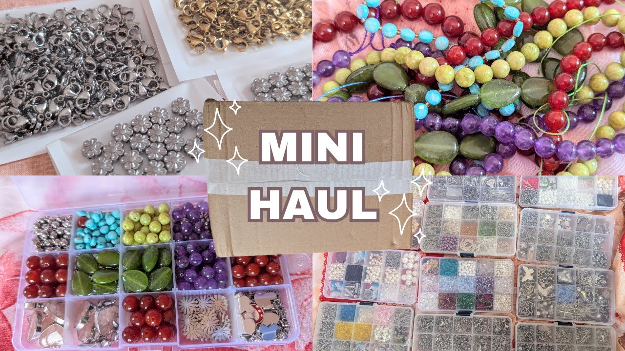 UNBOX JEWELLERY SUPPLIES WITH ME (new beads and more)