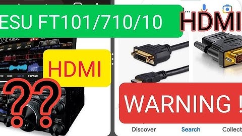 WARNINGS ? - YAESU FT710/101/DX10 HDMI Warning !! CHECK WITH YAESU !