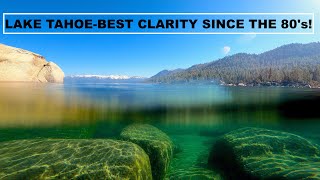 The Clarity of Lake Tahoe is AMAZING RIGHT NOW, 70-80ft currently.  5/20/23.