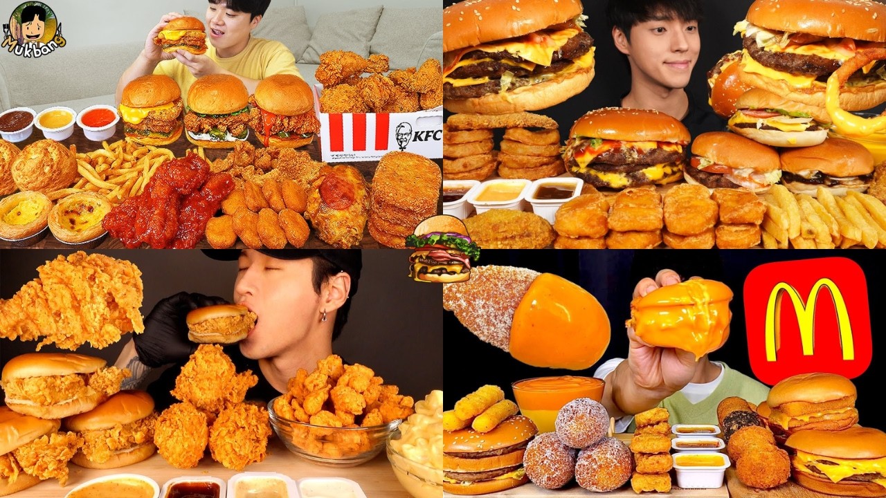THE BEST FAST FOOD MUKBANG ASMR COMPILATION 🤤🍔🍕🍟