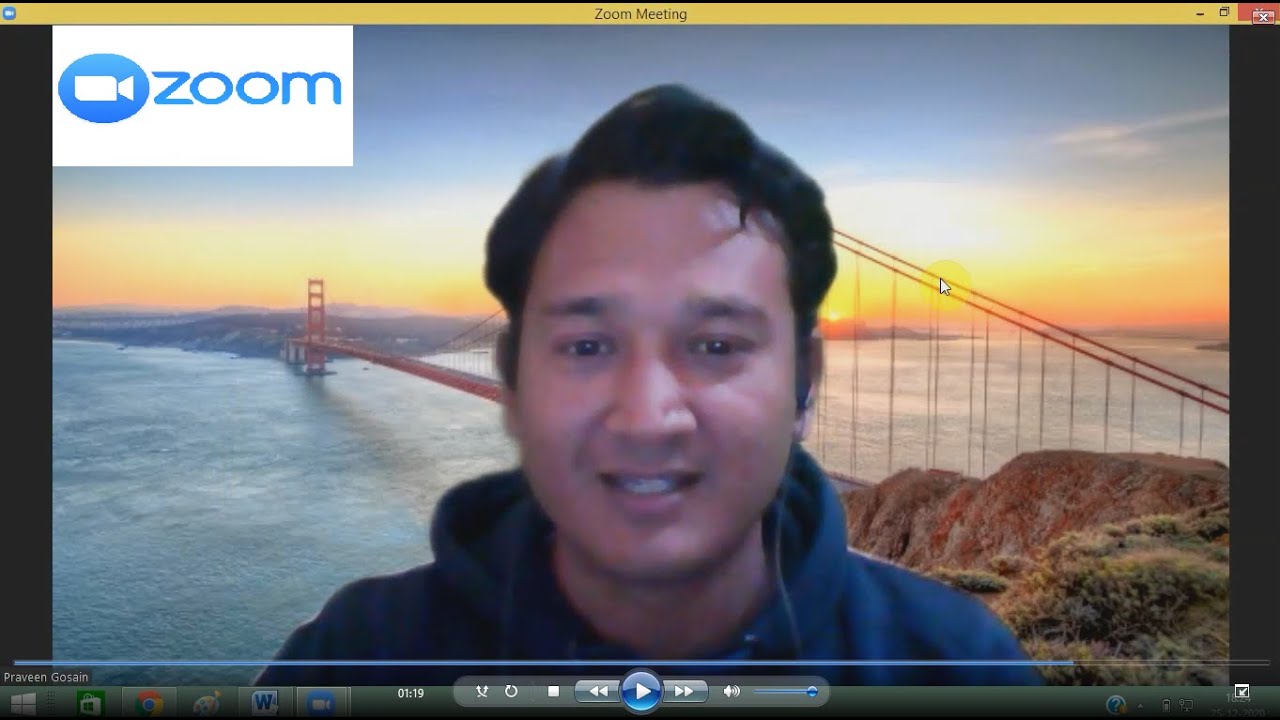 How To Change Your Background In Zoom Cloud Meeting App - YouTube