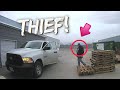 THEIF CAUGHT IN THE ACT ON SECURITY CAMERA | *I YELLED AT THE THIEF TO STOP STEALING*