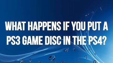 What happens if you put a PS3 Game into the PS4?