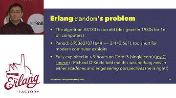 Elang Factory SF 2015 - Kenji Rikitake - Xorshift* and Erlang/OTP