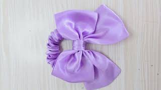 Scrunchies 💋How to make an Easy Scrunchie with a sewing machine/ Como hacer Scrunchies