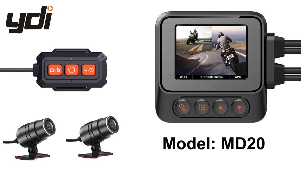 VSYSTO Motorrad Dashcam Mit 130 ° Weitwinkel Doppe Produktbild-Vorschau 2