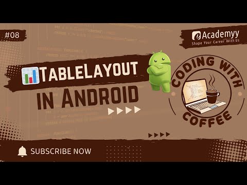 📊 Create TableLayout in Android with Kotlin | Arrange UI in Rows & Columns! | Coding with Coffee ☕💻