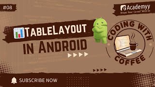 Create Tablelayout In Android With Kotlin Arrange Ui In Rows Columns Coding With Coffee