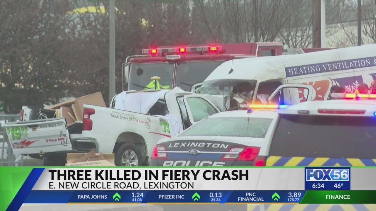 3 killed in fiery Lexington crash temporarily shuts down portion of New ...