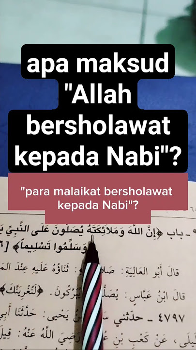 ngaji kitab hadits : arti sholawat nabi