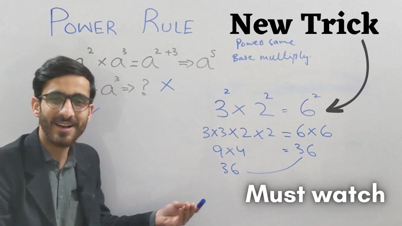 Power Rule | Exponent law | Exponent Rules of Algebra - YouTube